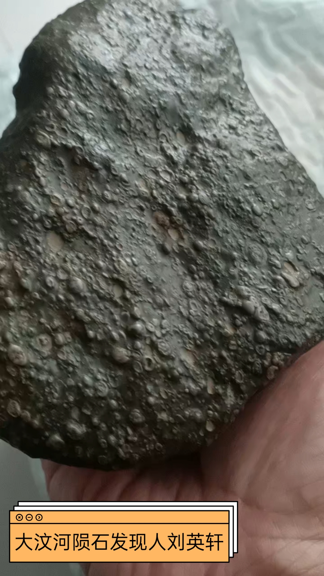 大汶河陨石陨落区cv3碳质球粒陨石