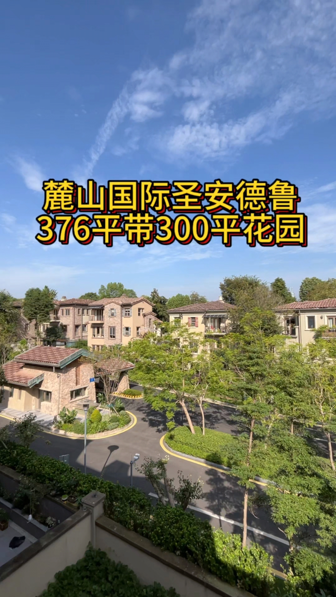 麓山国际圣安德鲁双拼别墅视野开阔