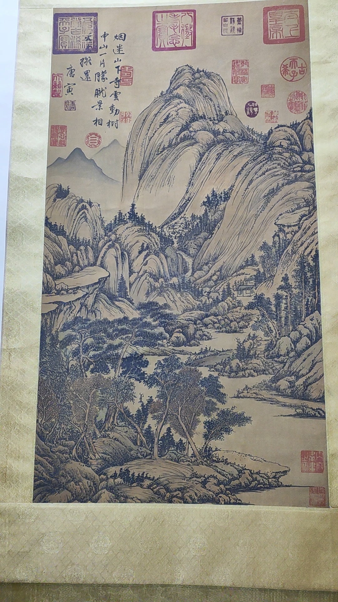 唐伯虎画的山水画