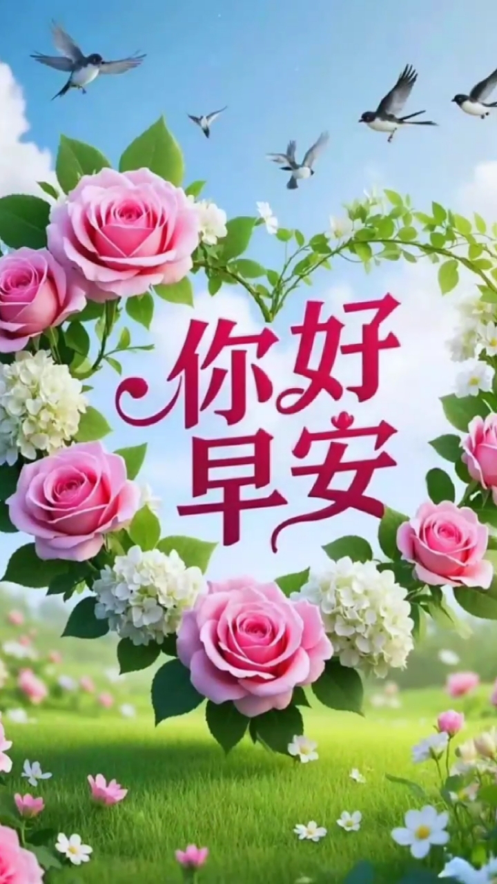 你好早安!好运连连福气满满,送你一份洒脱,愿你幸福快乐