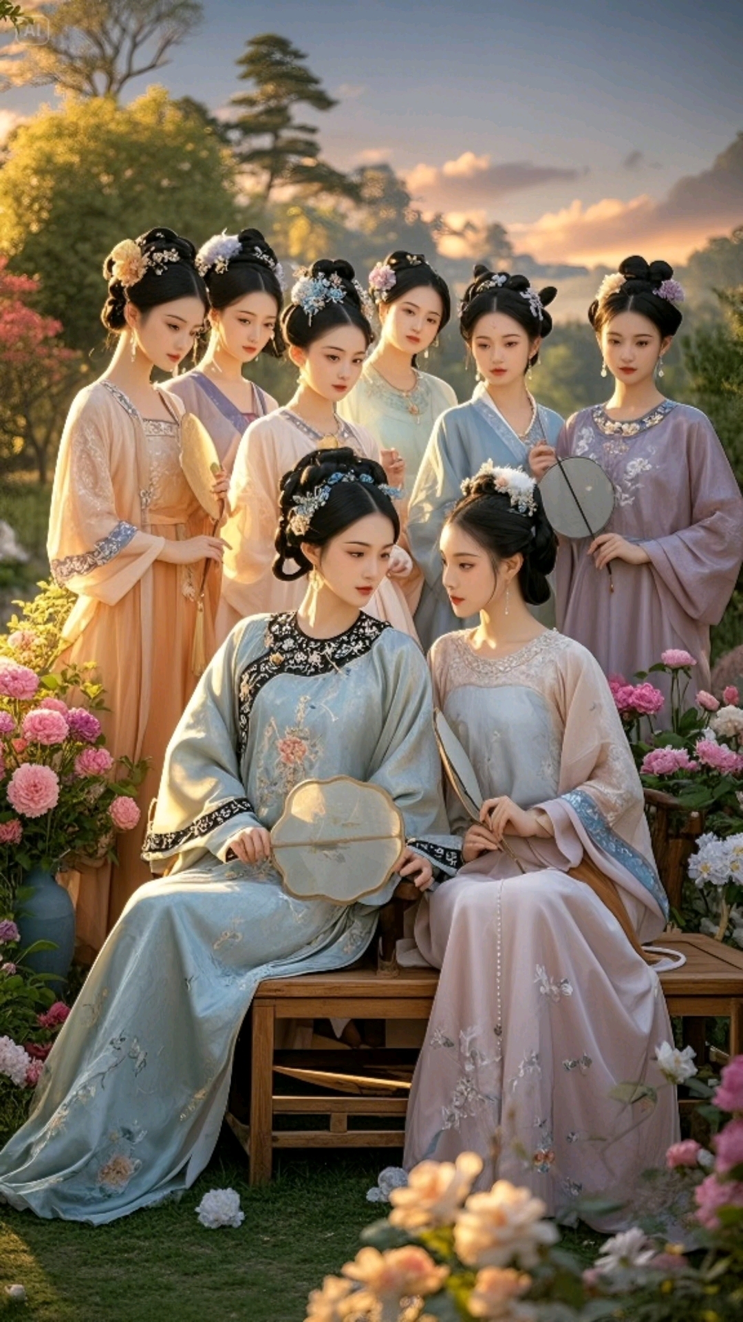 一群优雅的古风美女,都是限量版,你选哪个美女