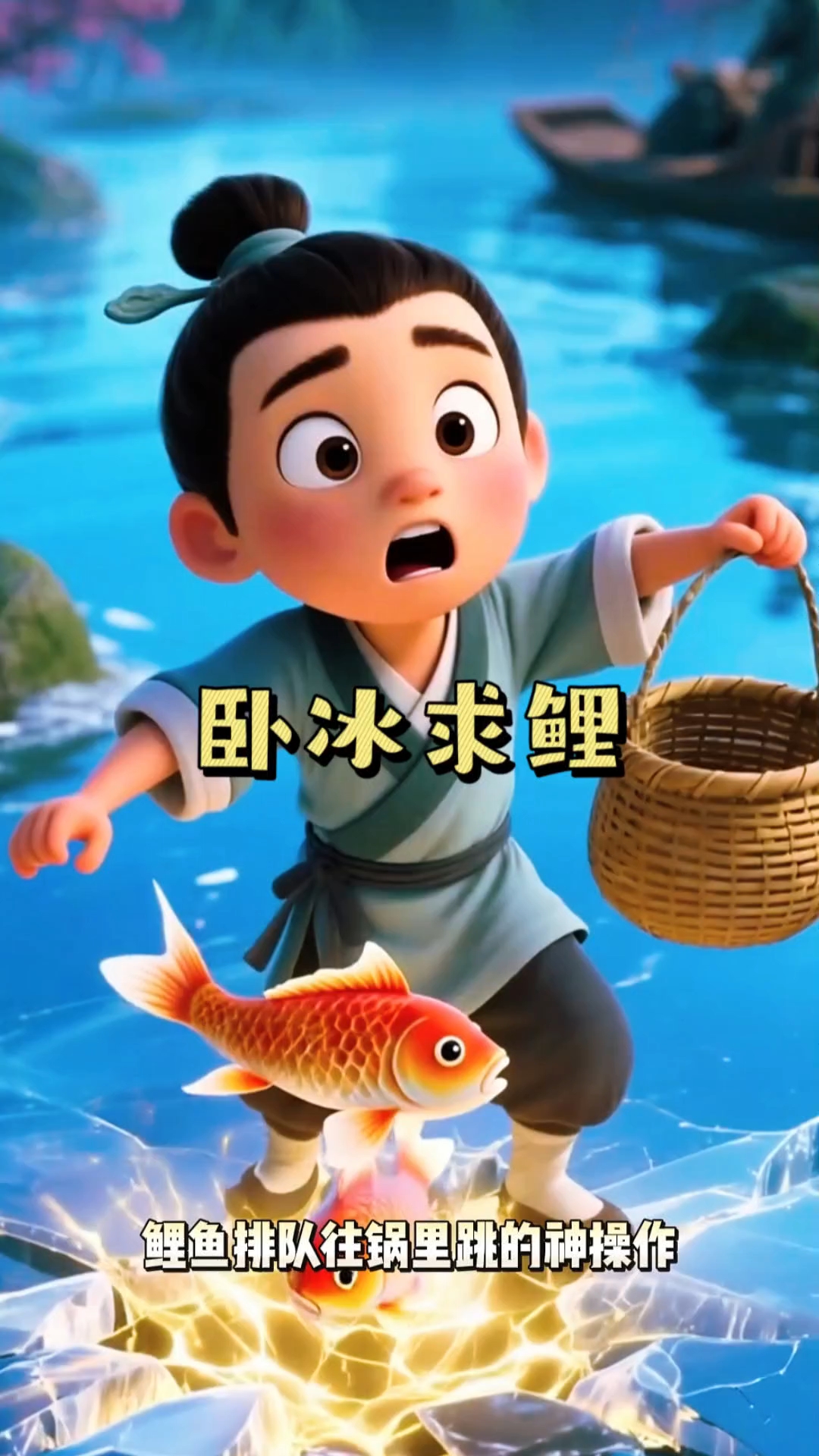 卧冰求鲤,孝心感动上天