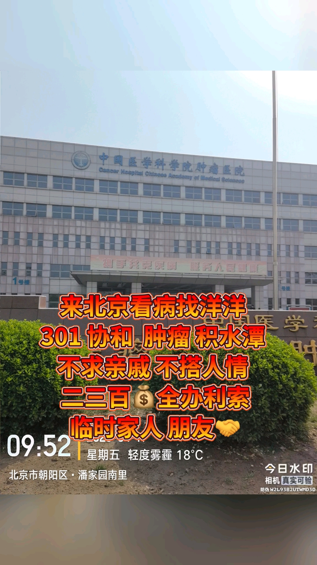 北京大学肿瘤医院代问诊加陪诊挂号-合规加急协调的简单介绍