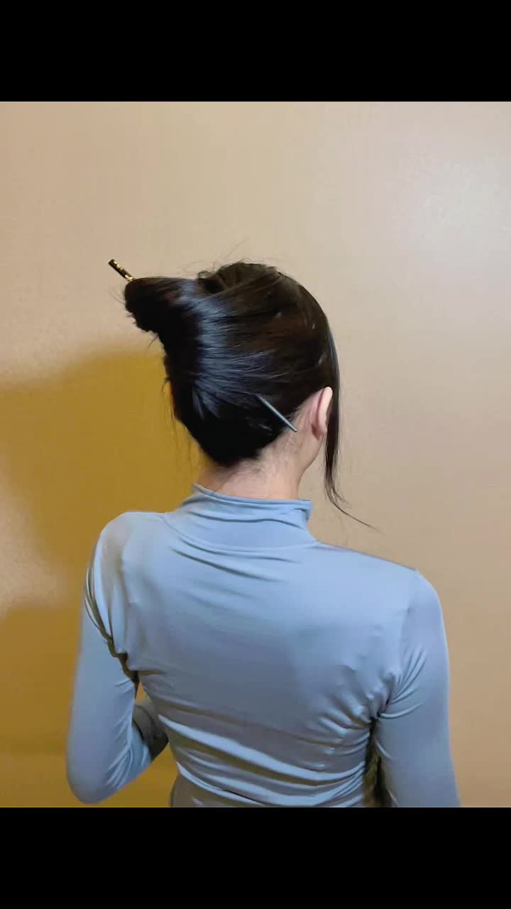 有手就会的随云髻发簪古风盘发慢动作教学