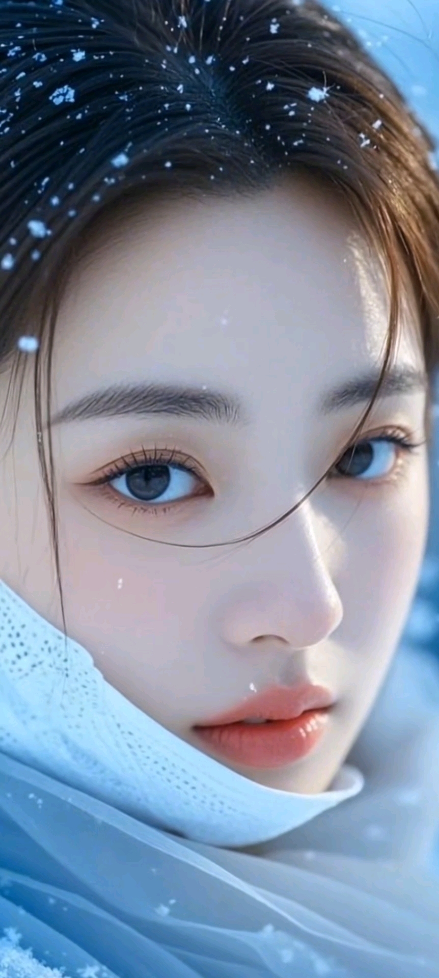 冬日精灵,雪中仙子#美女#气质美女#颜值#超清美女