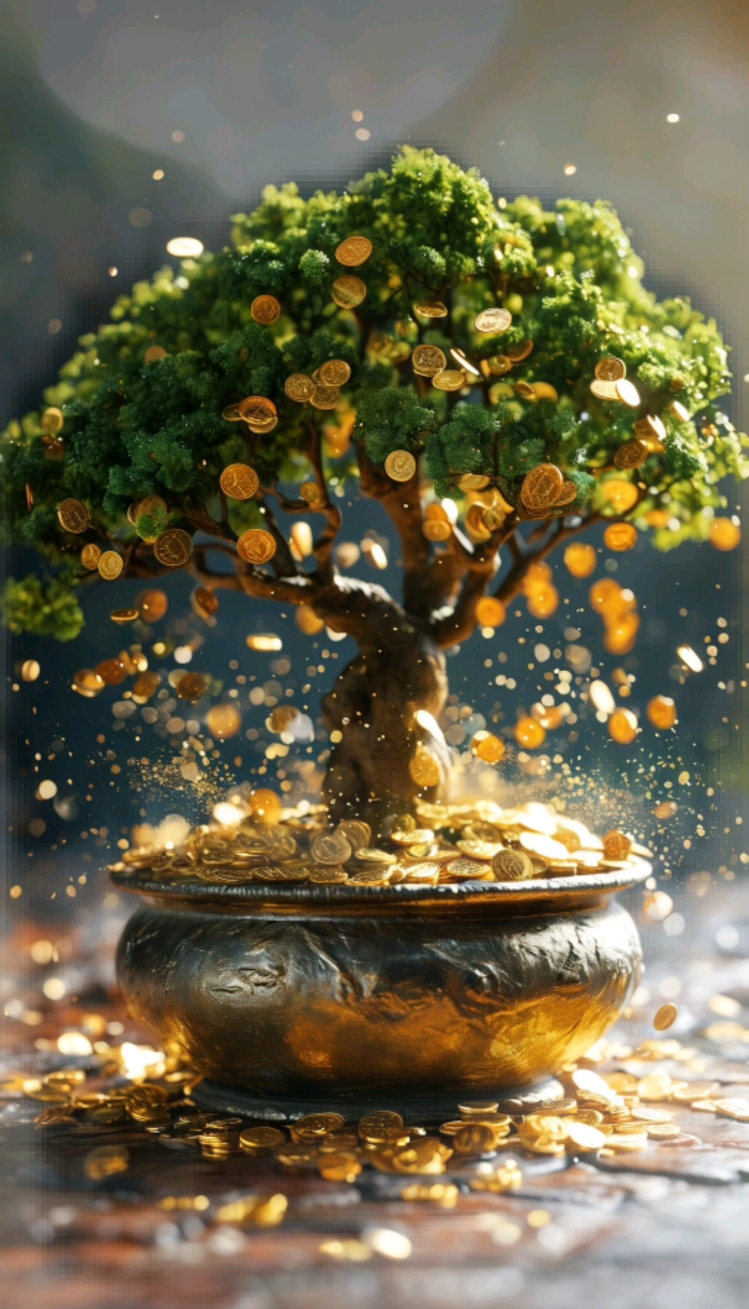 优美动态壁纸摇钱树