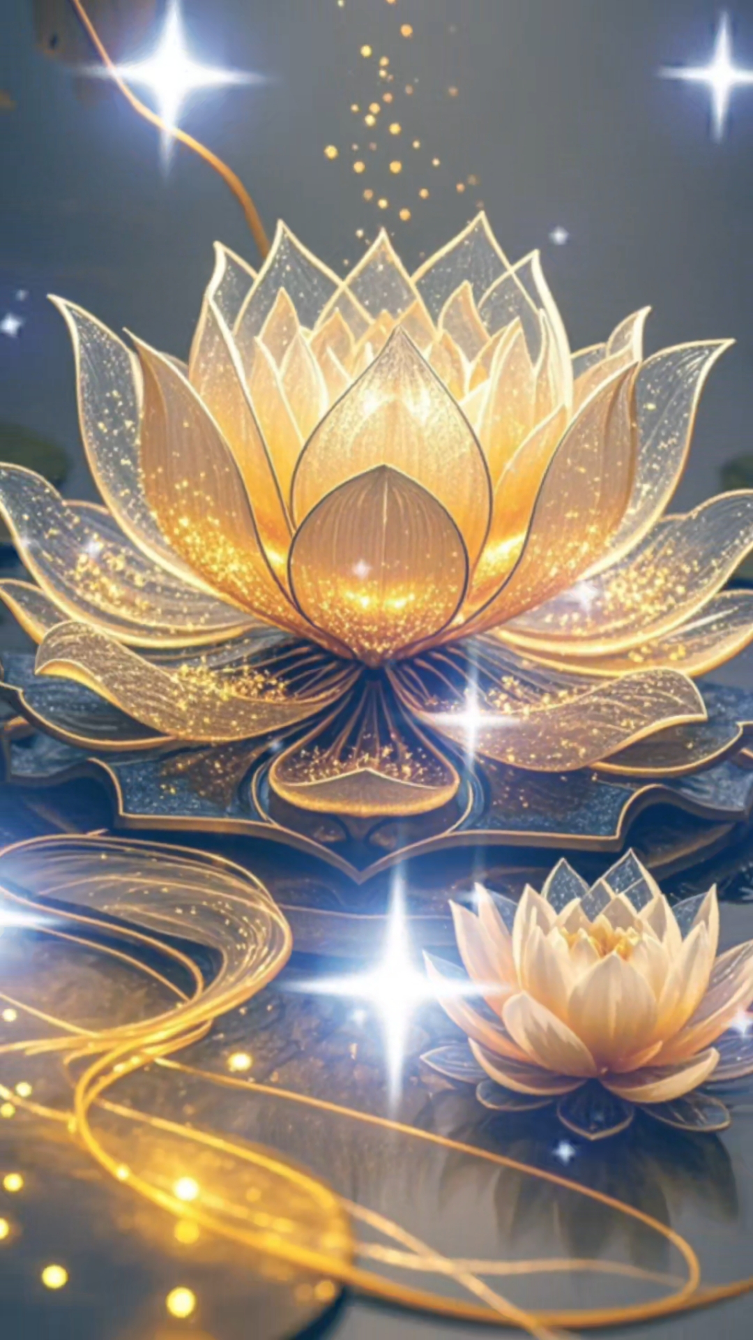 辉光素影绘禅心,换个壁纸换种心情,祝你好运连连