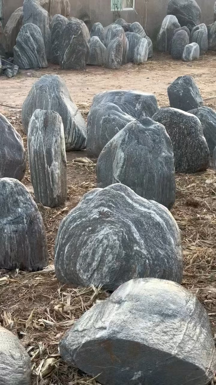 花园石头的摆法图片