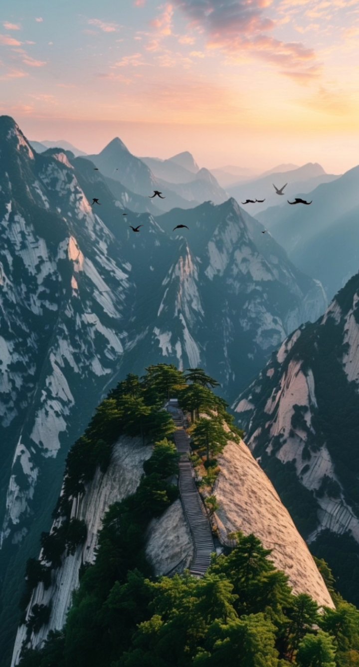 华山风景真好看,冬季旅游不错过