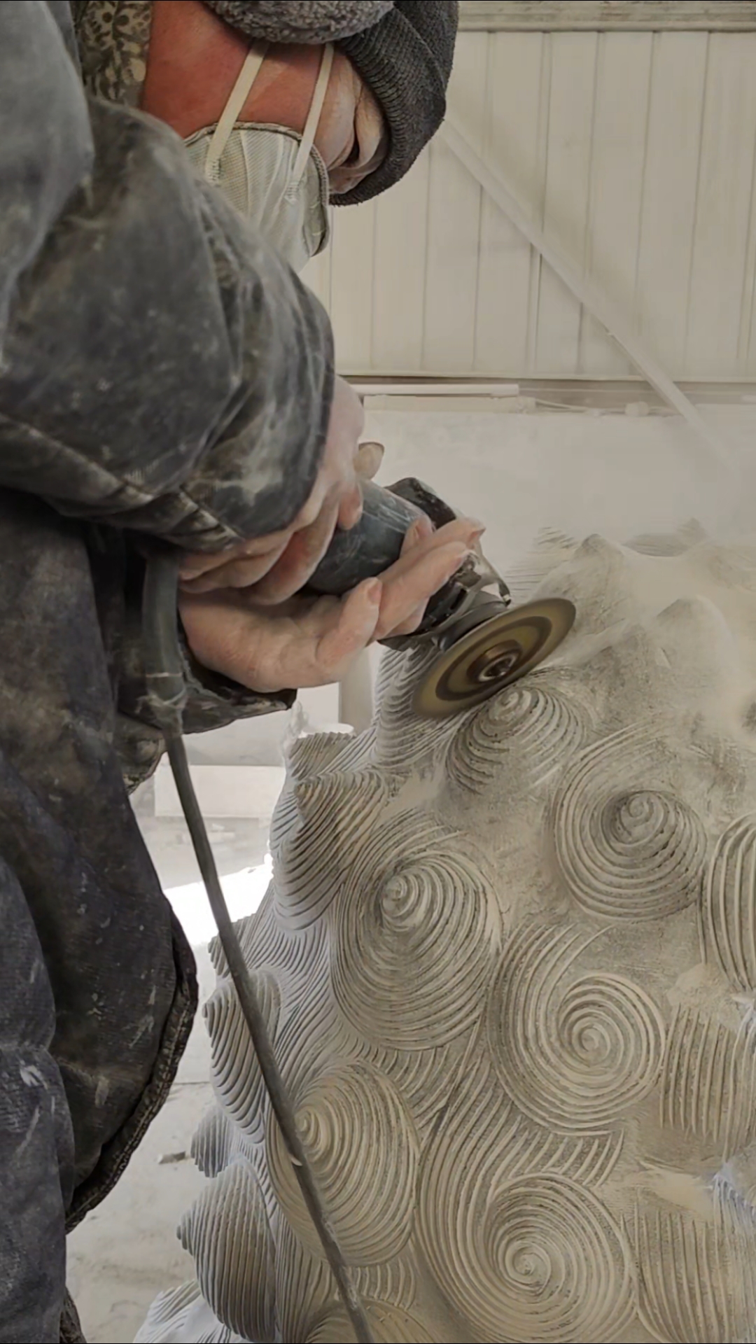 娴熟石雕刻工艺,石狮子瑞兽门口摆件