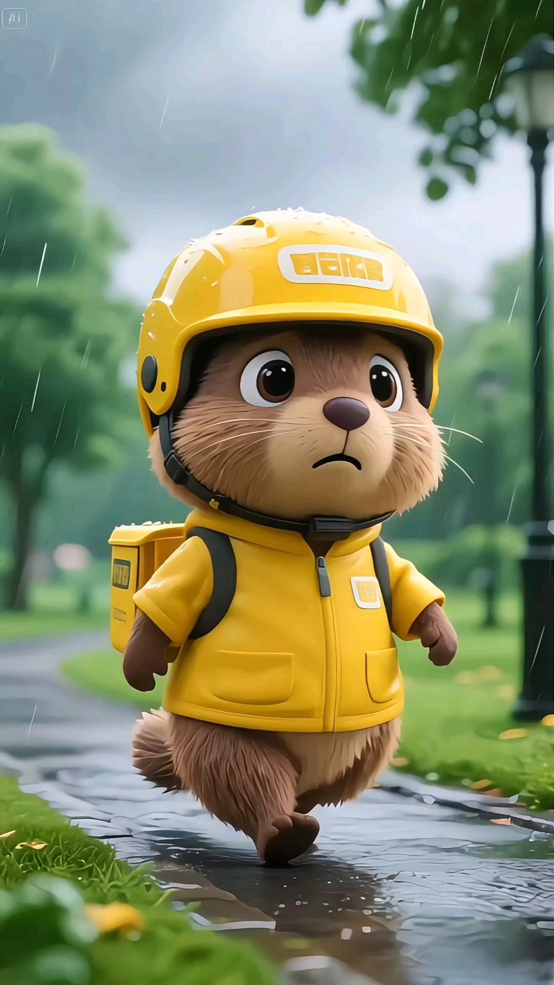 土拨鼠送外卖被骂了很伤心