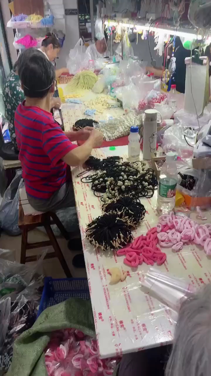 在家做手工,头绳手工,可以拿货家做#手工外发加工