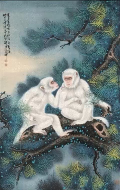 著名画猴大师图片