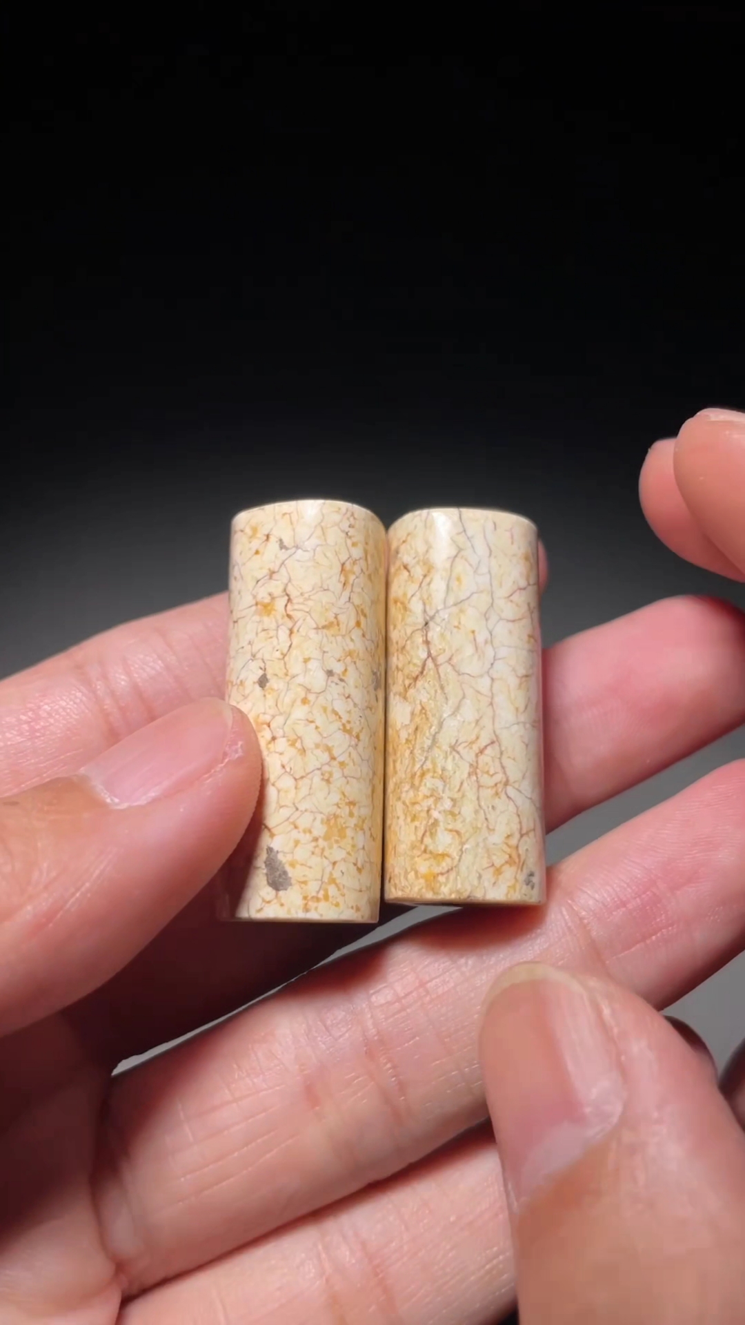 鸡骨白|高古良渚文化素管一对