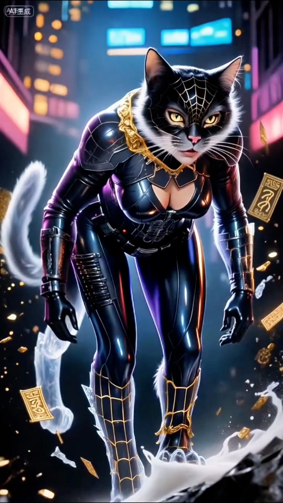 猫女变身暗夜女王,飒爽英姿魅力动人