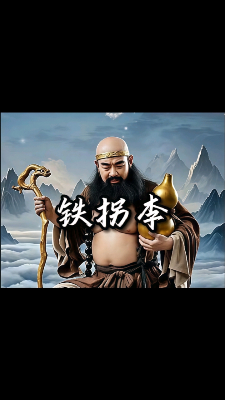 铁拐李草脊茅檐,质外寻求,飘渺清虚金刚滴