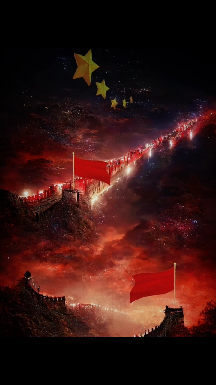 苹果手机中国红壁纸图片