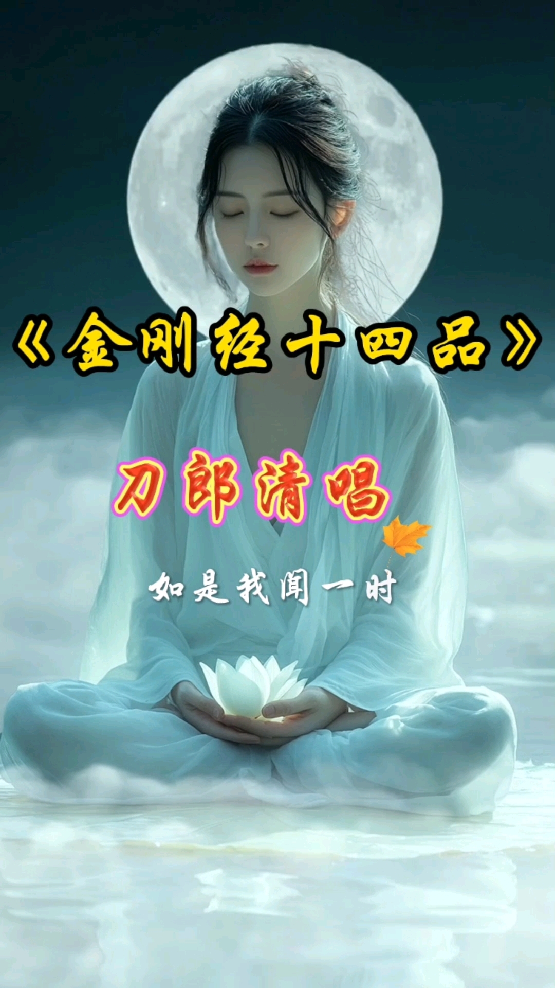 刀郎清唱金刚经十四品唱的太好听了