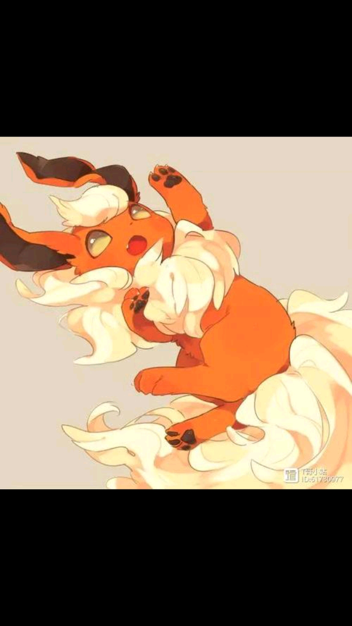 帅气可爱的火伊布,伊布家族中第三帅的伊布进化型,喜欢就收藏吧