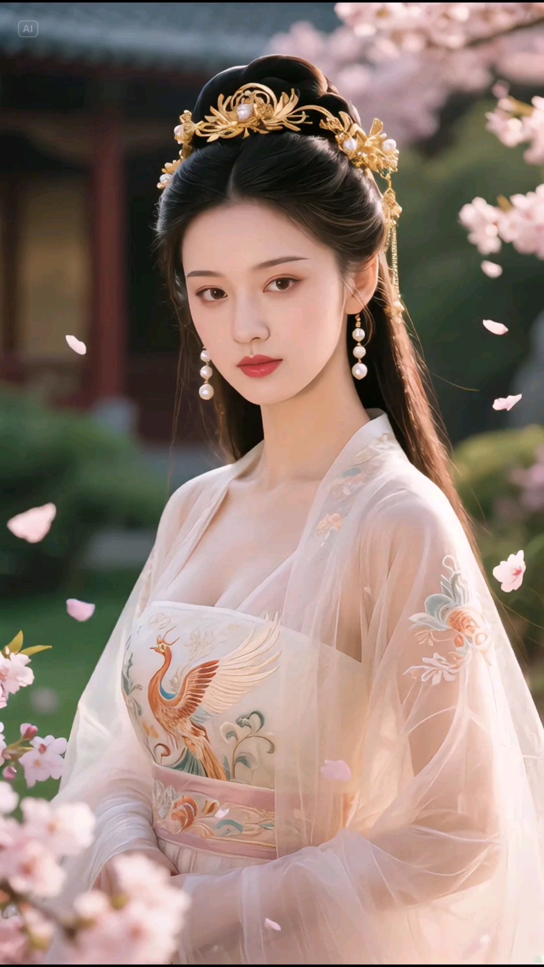 汉服小姐姐薄如蝉翼的衣服让人看了欲罢不能!