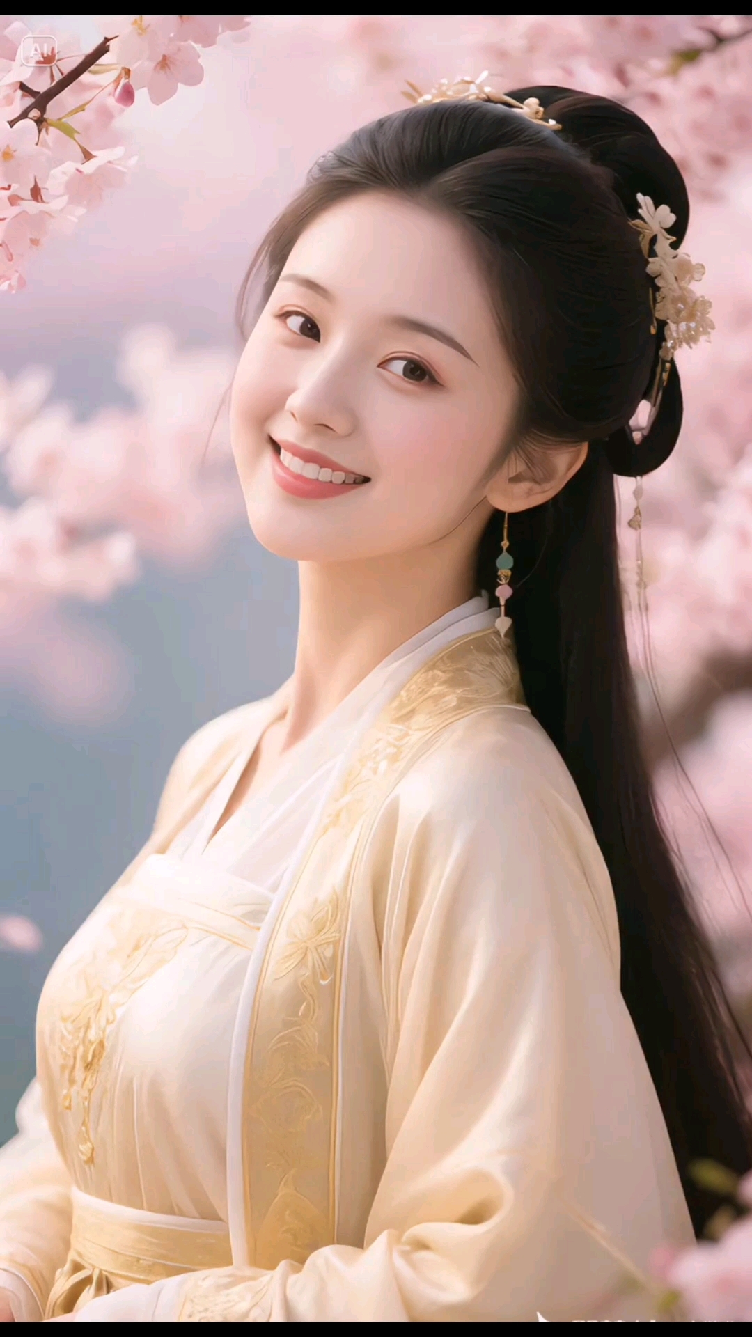 汉服小姐姐的嫣然一笑太美了!