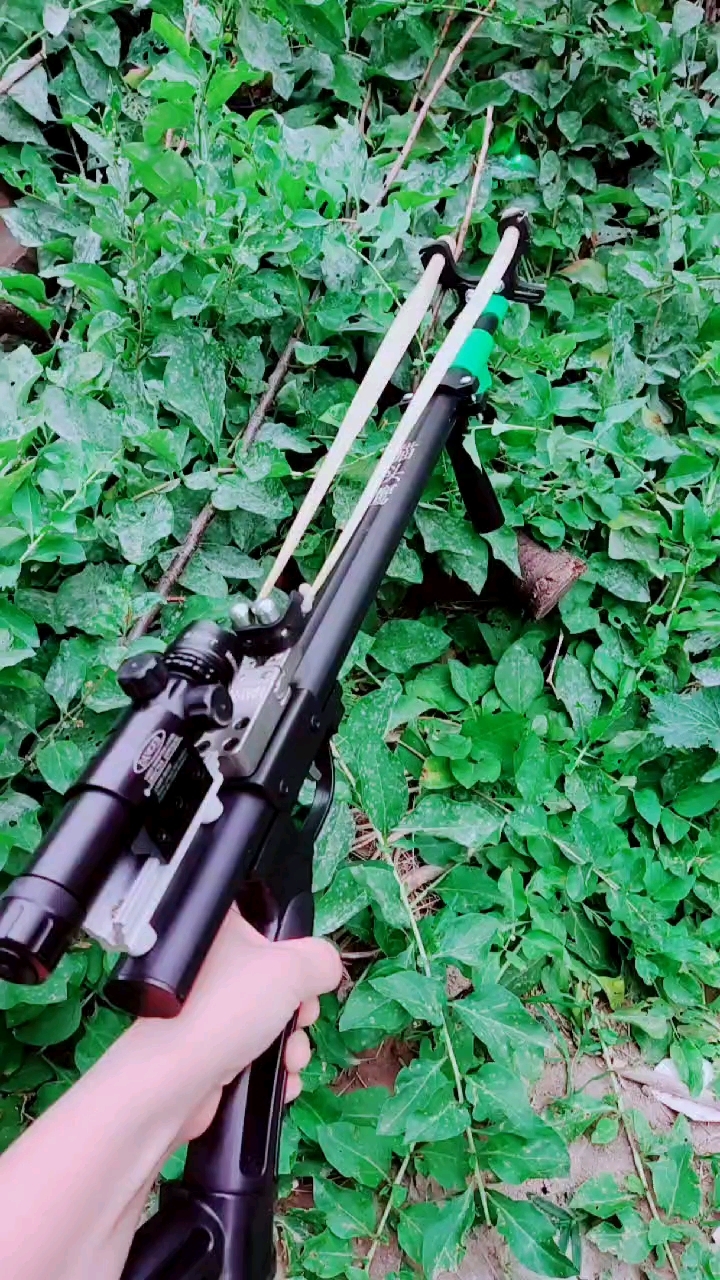 新手弹弓伸缩加长杆激光喵