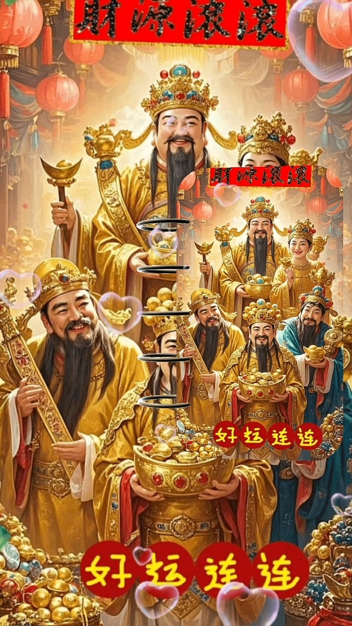 新年接福接财神
