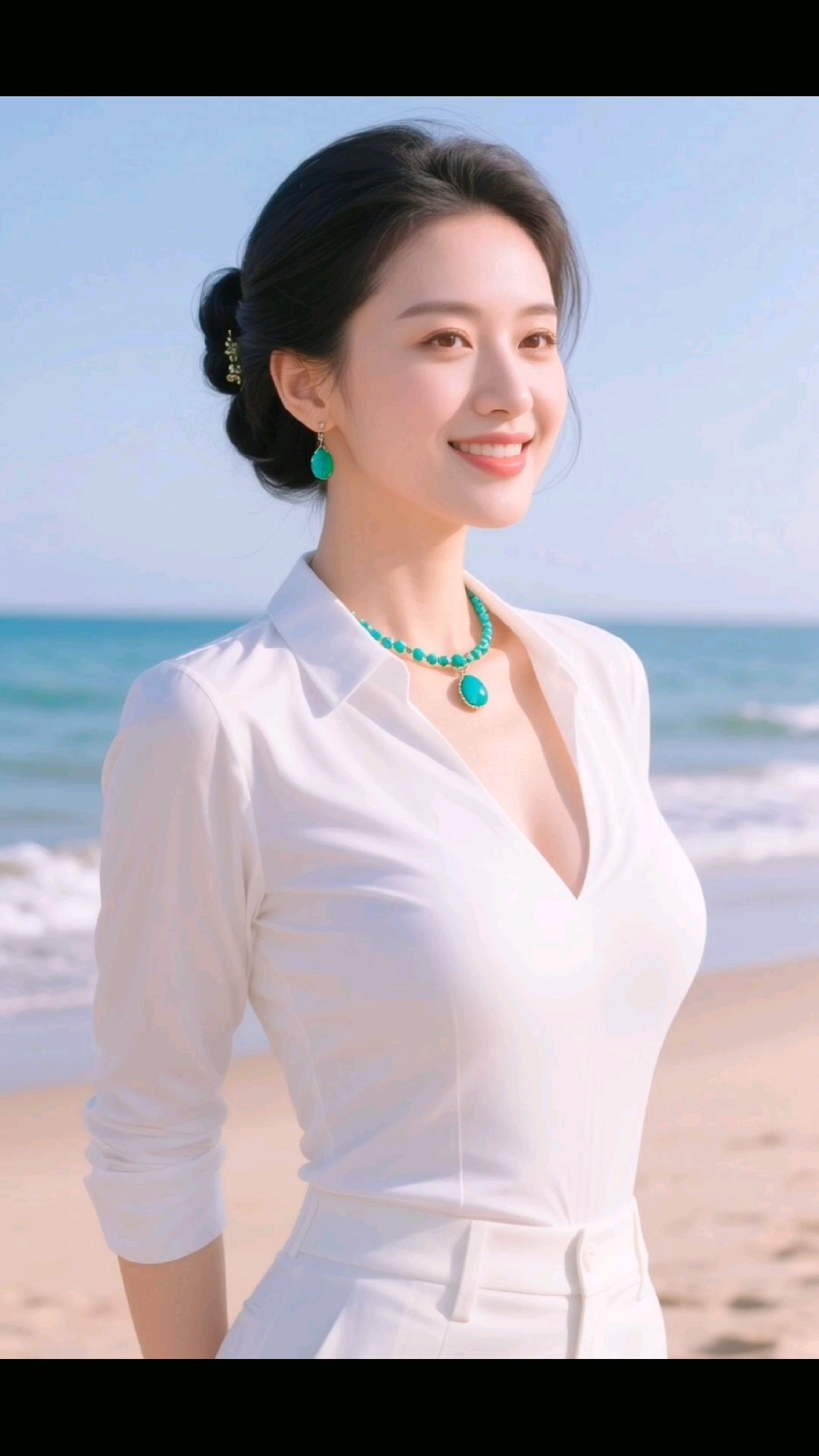 肤白貌美大长腿,酥胸翘臀小蛮腰的魅力小姐姐#优雅气质