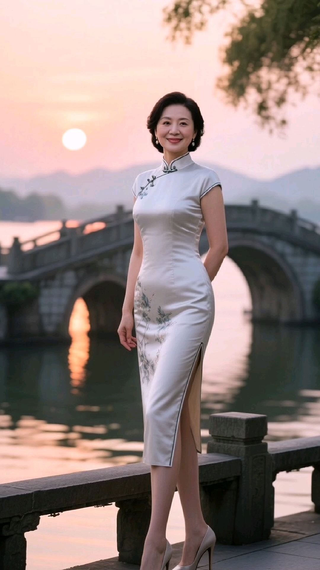 中国风 曲线美:岁月从不败美人 中年旗袍女人的风采