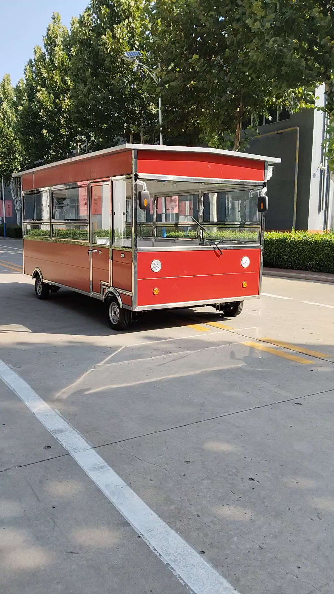 不锈钢框架餐车,可移动早餐车