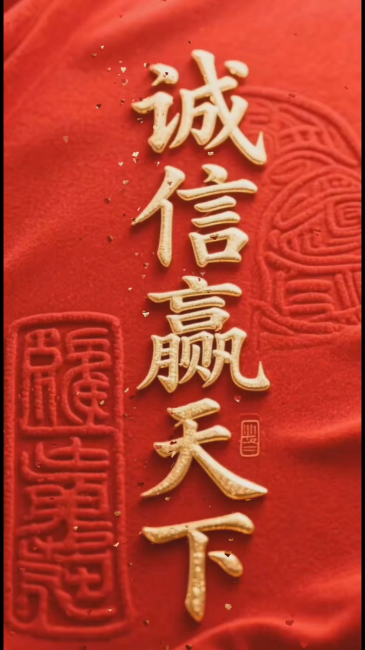 中国书法,诚信赢天下,中国文化博大精深