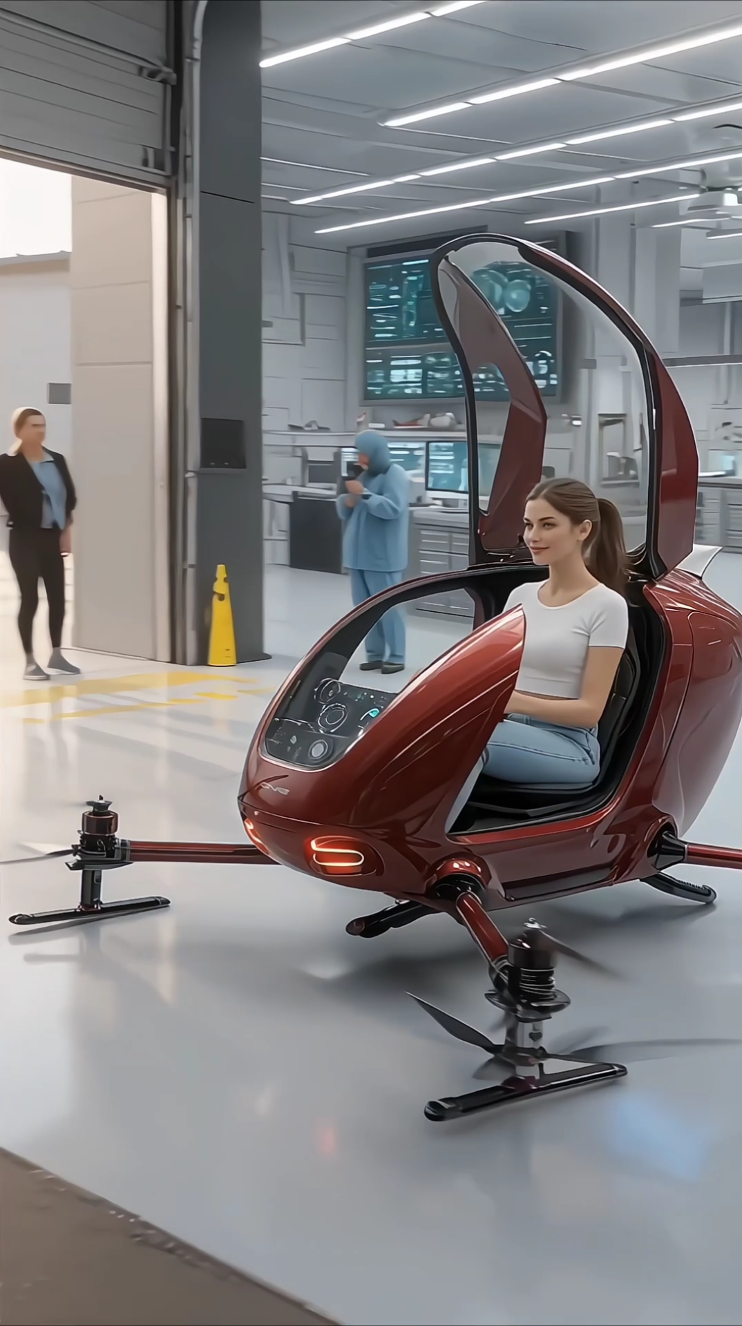 小姐姐试驾载人飞行器