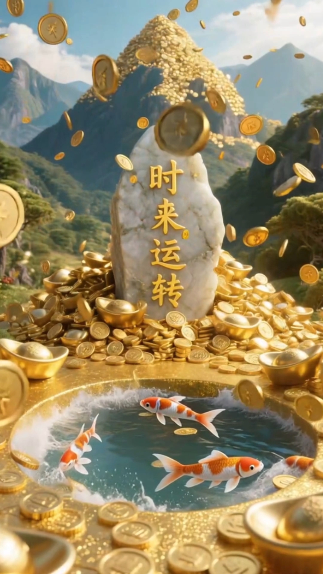 时来运转,锦鲤送福