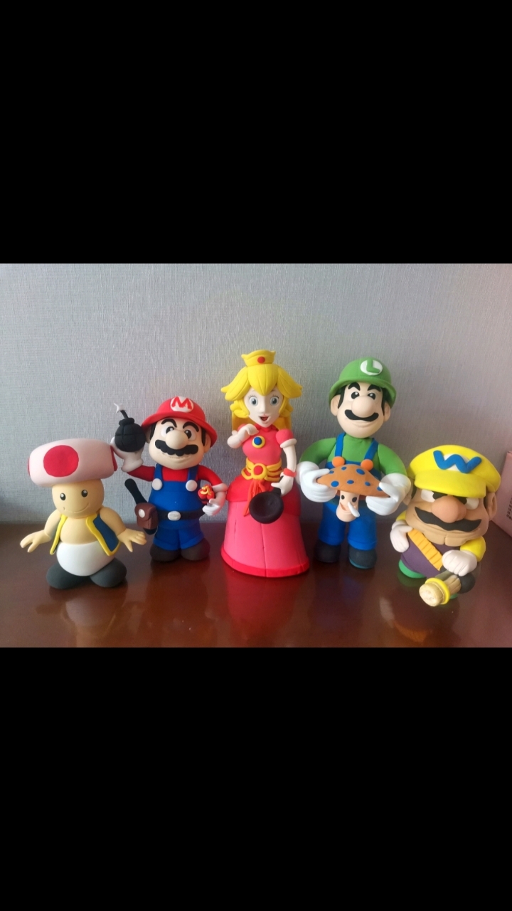 超轻粘土制作超级马里奥人物