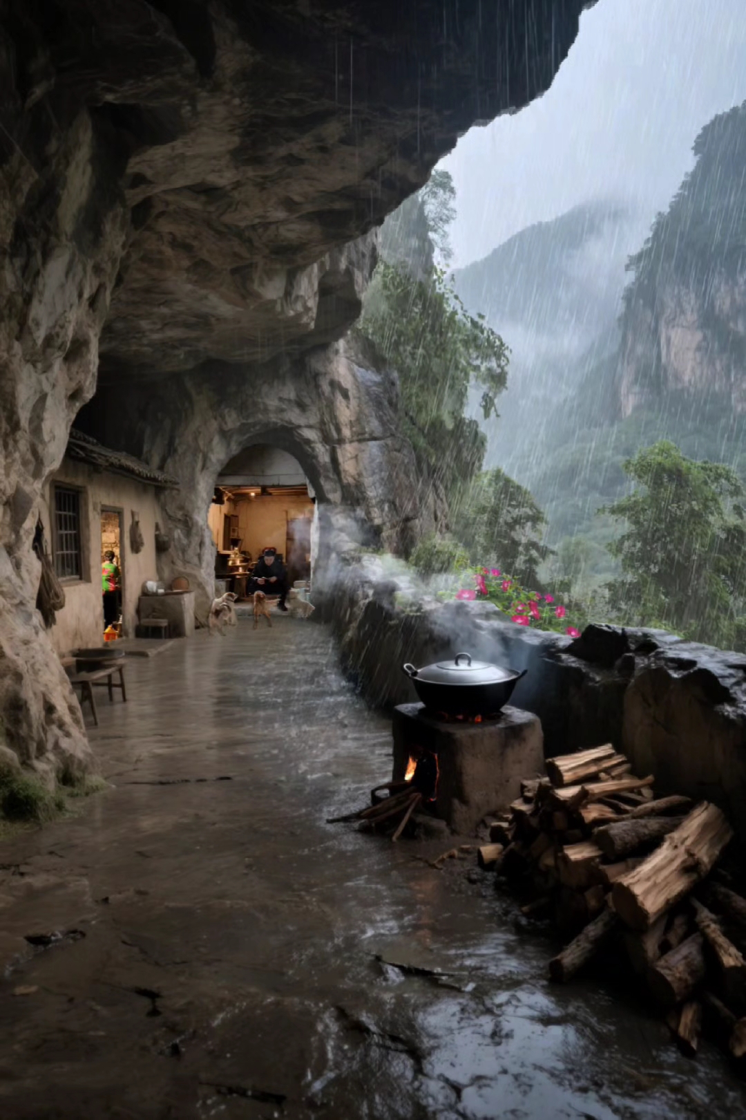 当你没有了任何牵挂,你愿意隐居在这样的山洞小屋吗?