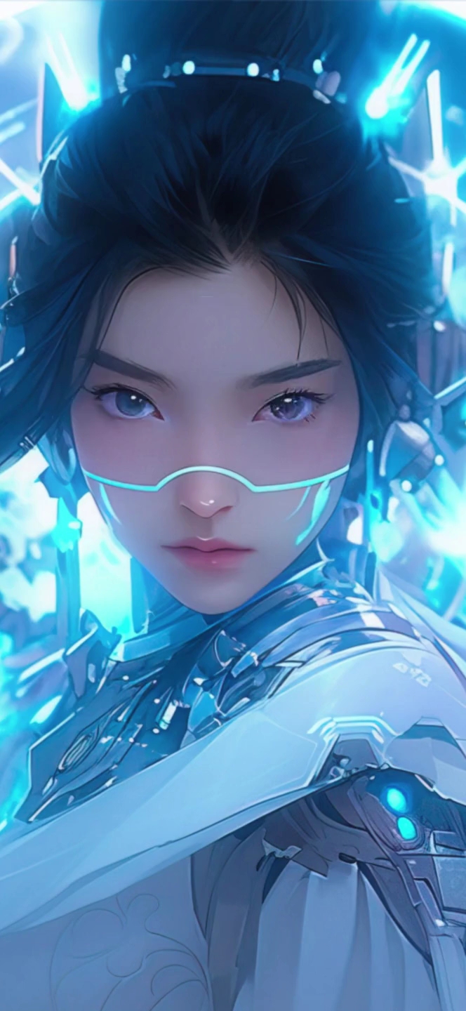 未来战士(动态美女手机壁纸)