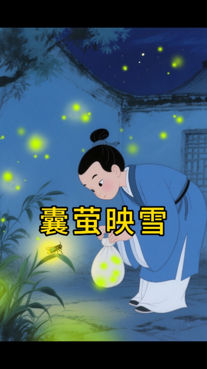 成语故事《囊萤映雪》