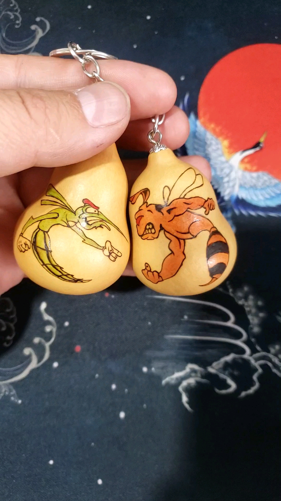 烙画葫芦~昆虫的争斗