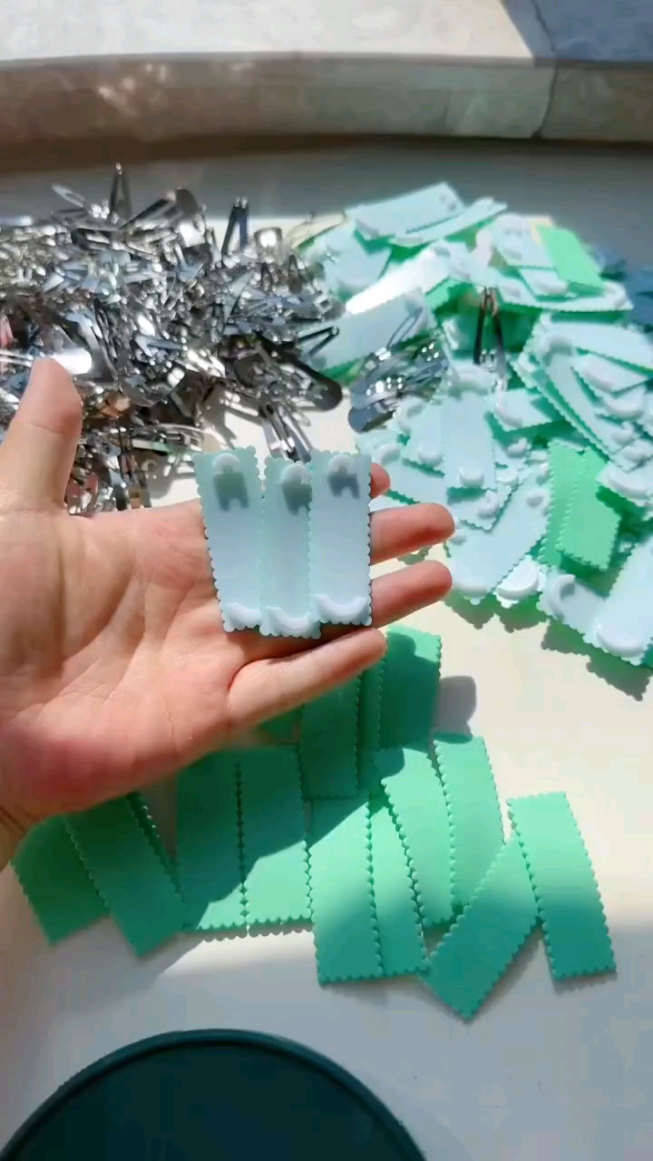 勤劳的人幸福相伴 手工活 发夹