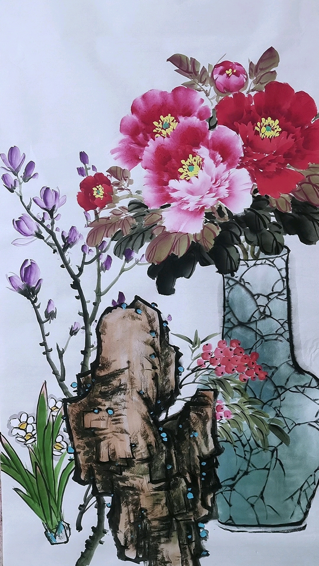 卢炳忠三尺玄关牡丹供大家欣赏