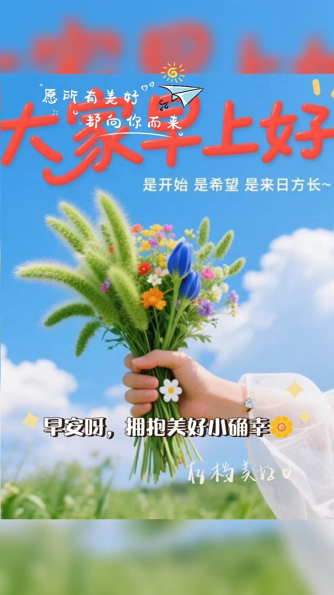 大家早上好,愿幸福围绕着你!