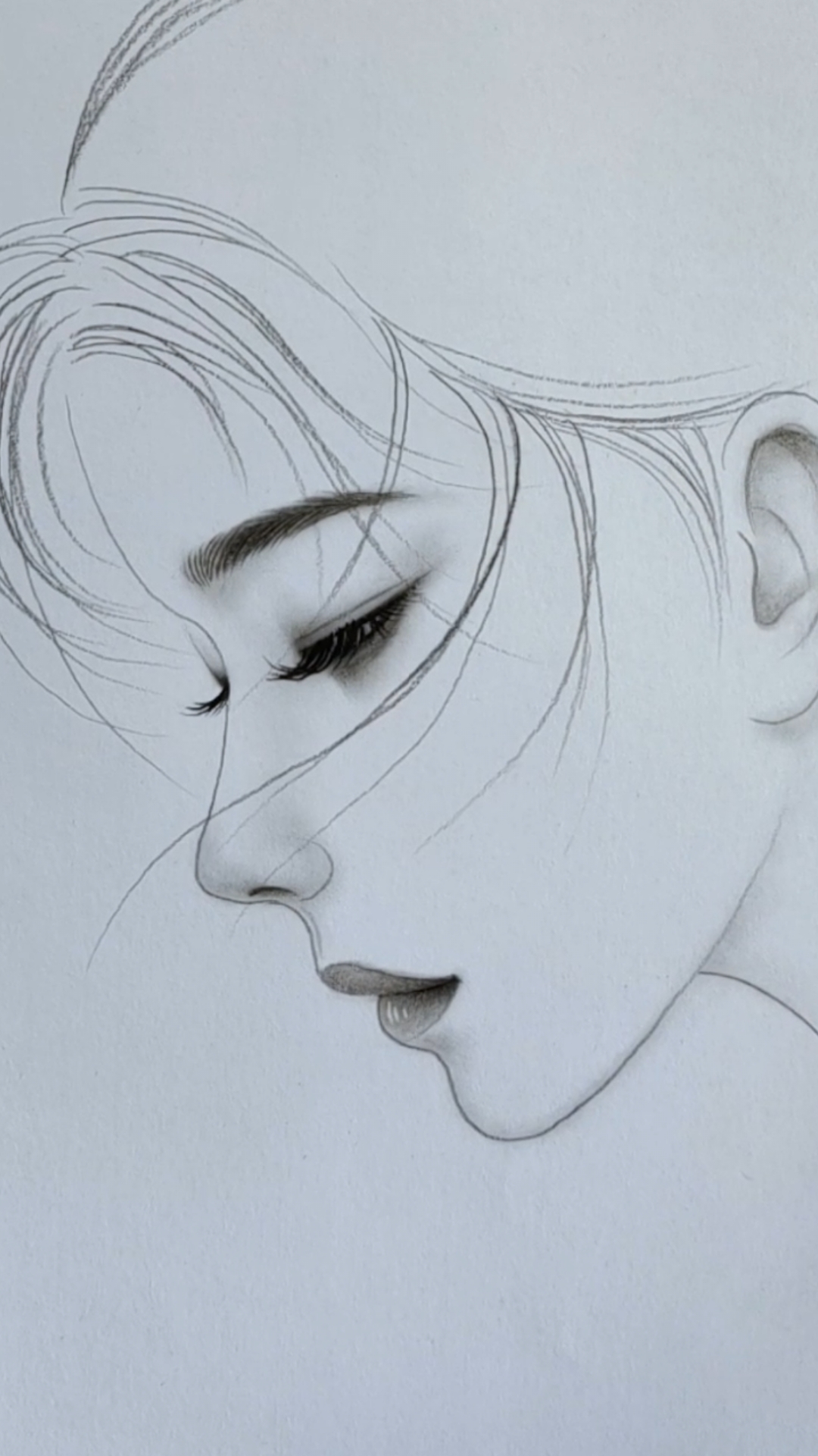 唯美人像素描 喜欢的关注哦