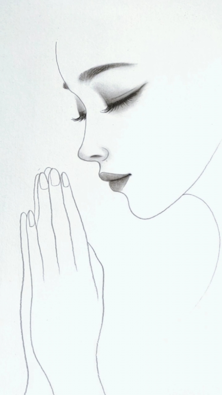 简单侧脸人像画法