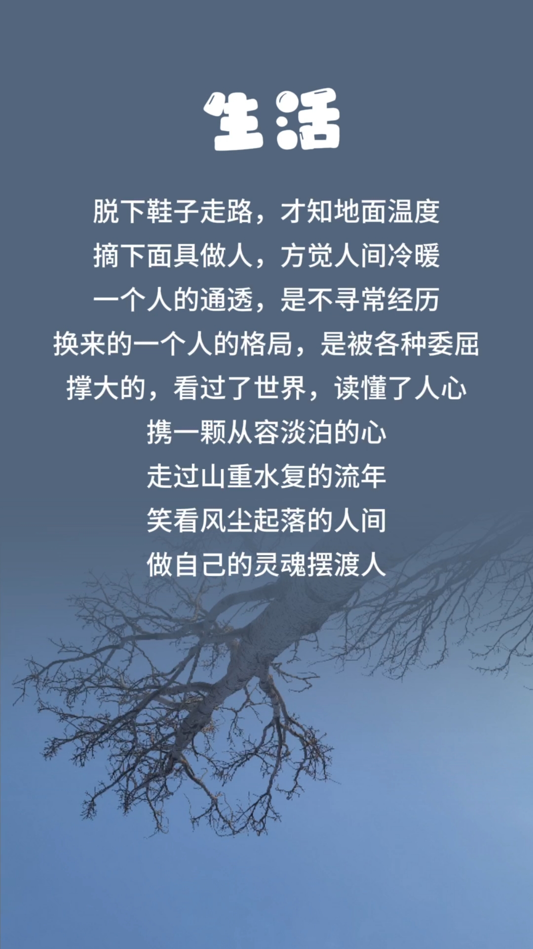 做一个自带微光的人,积极生活,认真对待每一天