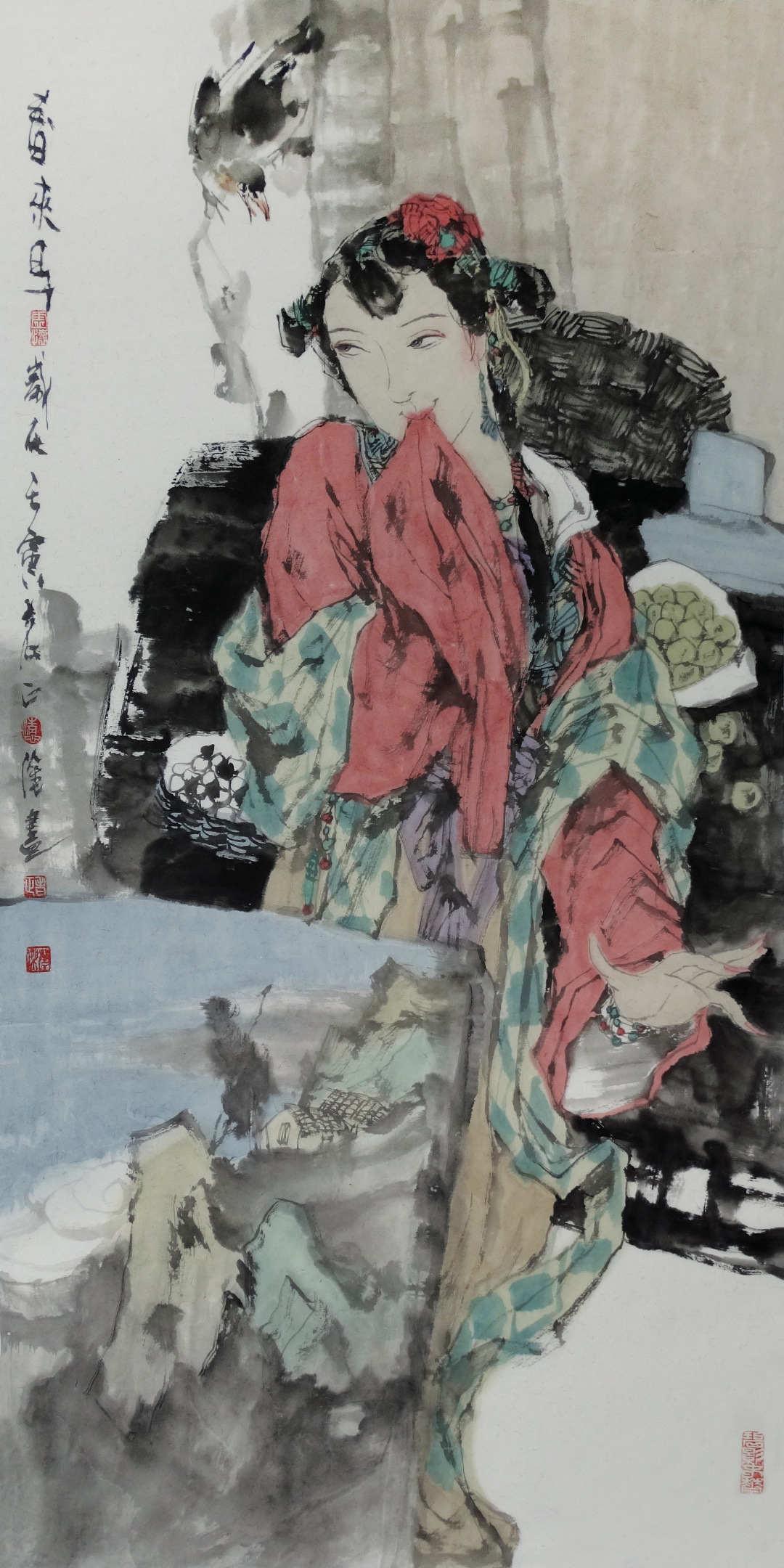 真迹展览|著名画家郑华杰人物画作品欣赏