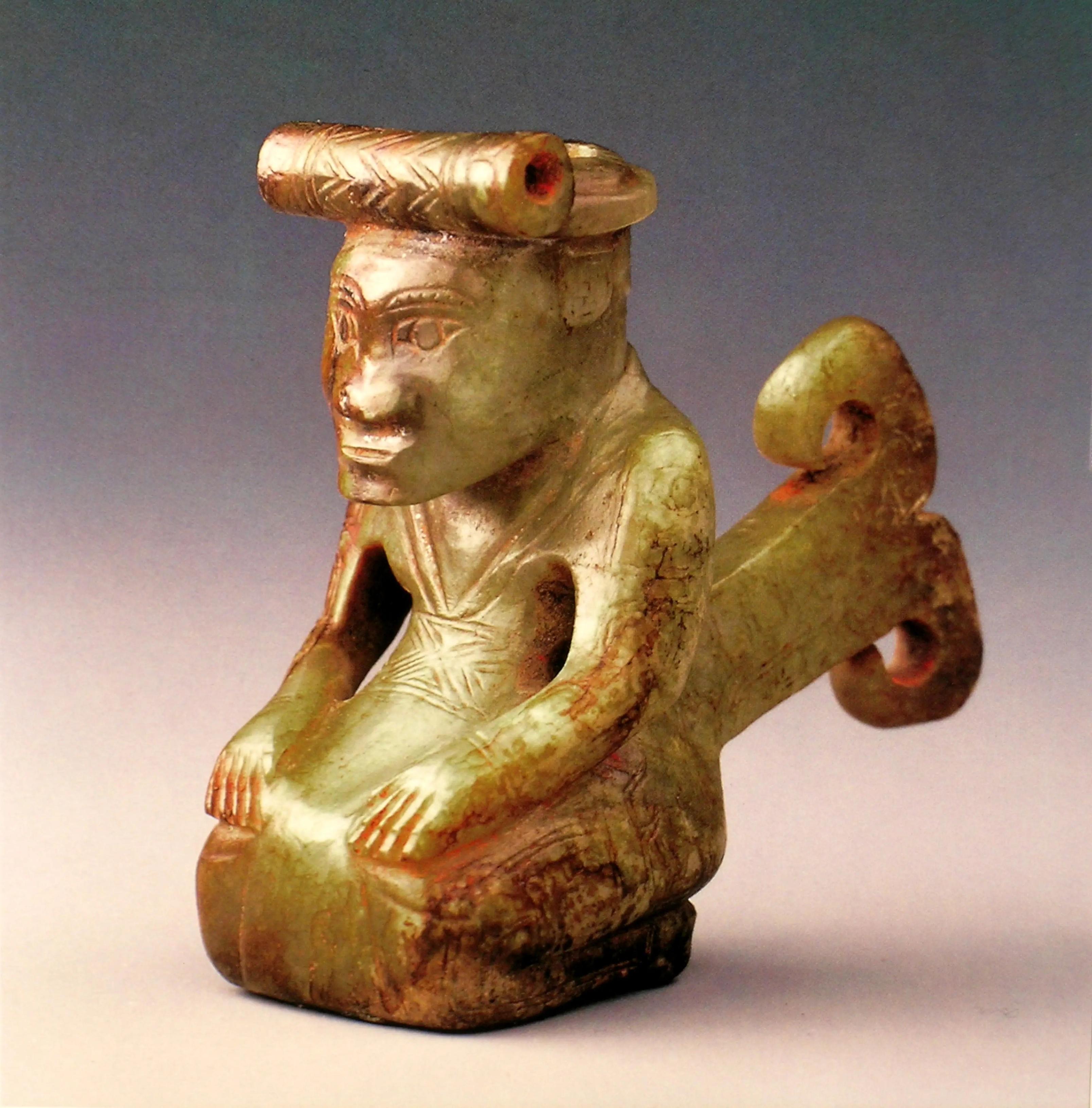 1976年,殷墟出土古怪玉人,因其背后上了"发条",成为考古难题