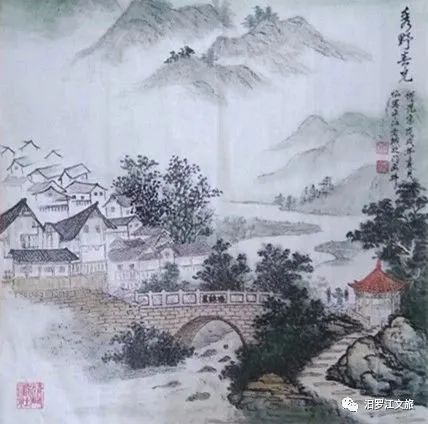 平江十景绘画图片