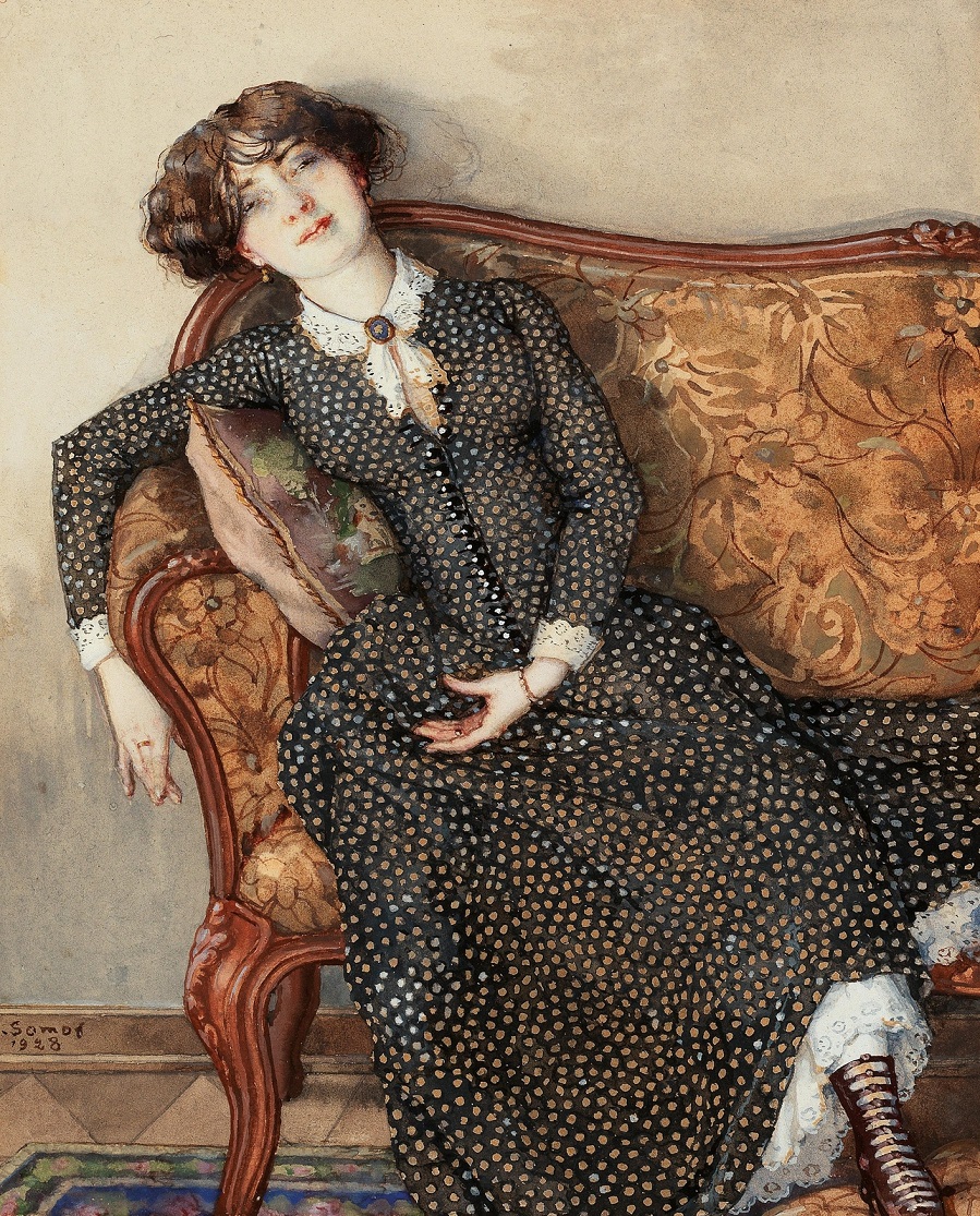 俄国艺术家康斯坦丁·索莫夫油画作品︱艺术名画