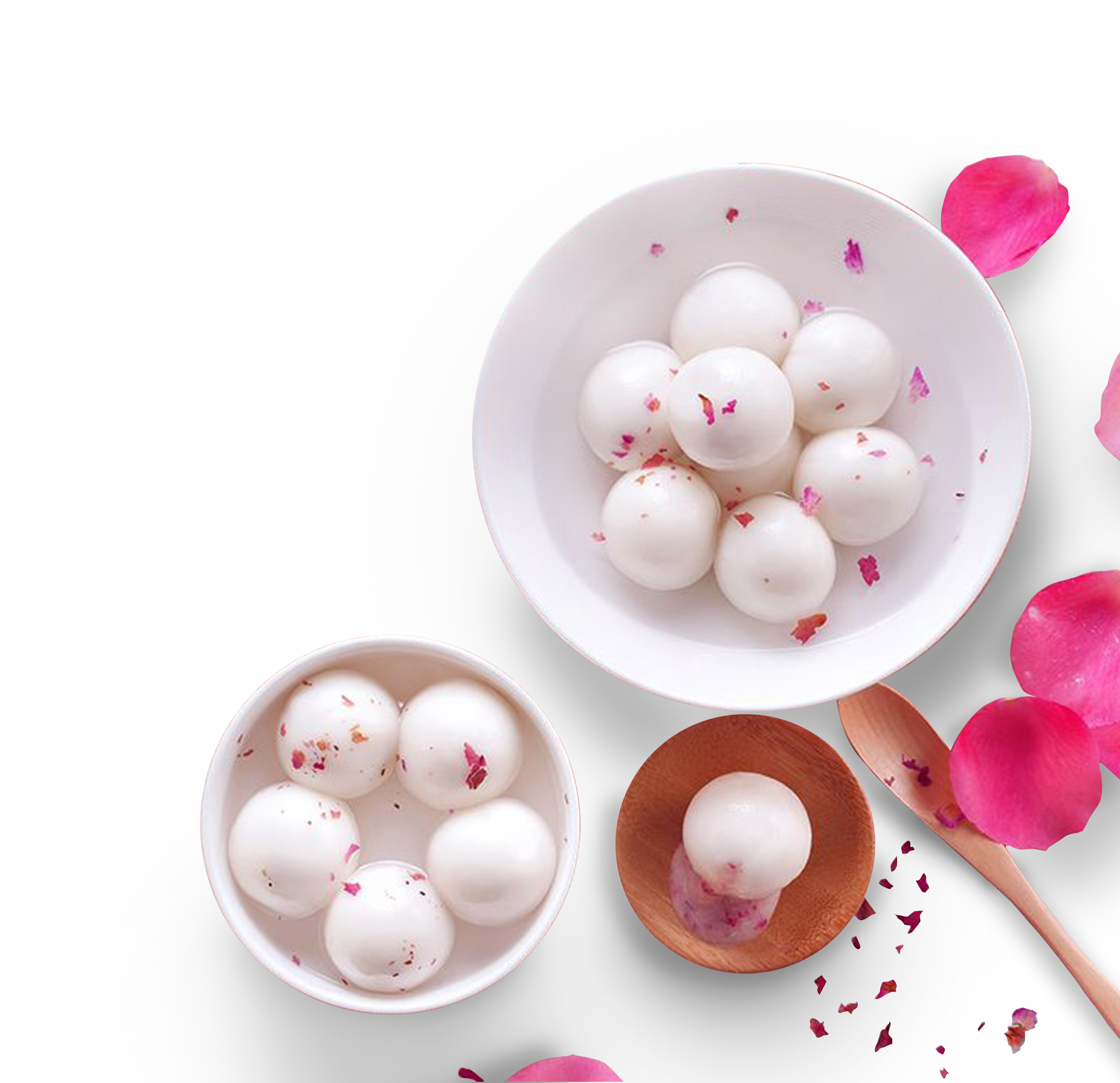 桂花香馅裹胡桃,江米如珠井水淘