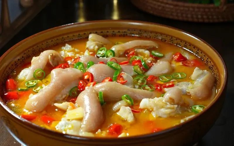 云南特色美食之酸汁猪脚